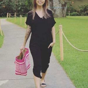 Ava Sky fighting eel Blue Jumpsuit